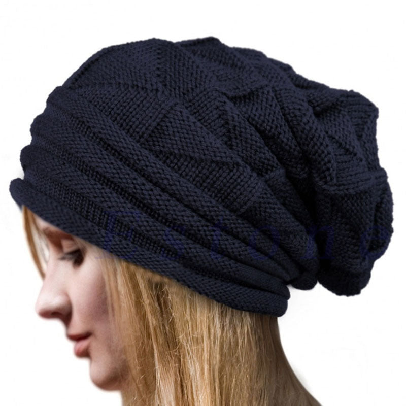 Knitted Baggy Beanie Oversized Winter Wool Cap Slouchy Ski Hat For Men And Women Wool Warm Cap Bean 5