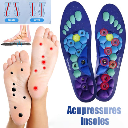 Magnetic Therapy Insoles Antifatigue Insole Foot Arch Support Weight Loss Shoe Pads 1