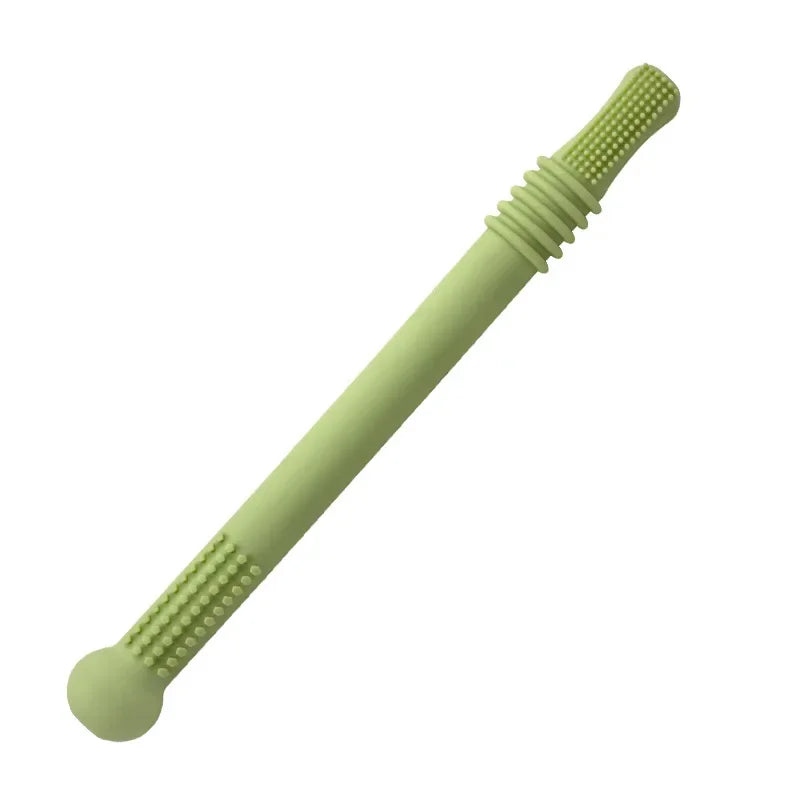 Silicone Molar Straw Baby Teething Toys Molar Silicone Baby Chewable Safe Toy 6