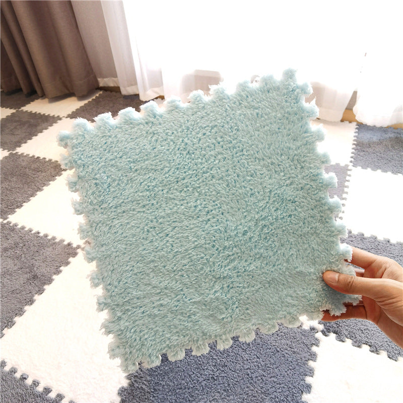 Childrens Carpet Interlocking Exercise Tiles Soft Plush Baby Play Mat EVA Foam Rug 8