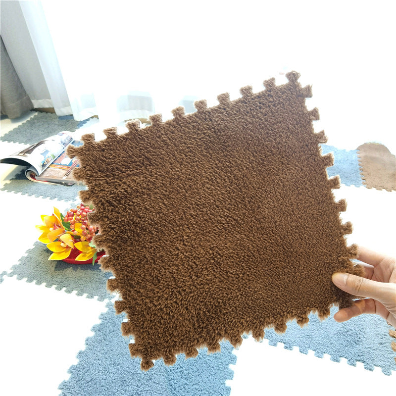 Childrens Carpet Interlocking Exercise Tiles Soft Plush Baby Play Mat EVA Foam Rug 11