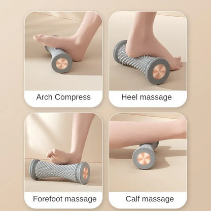 Manual Foot Massager Roller, Plastic Plantar Fascia Roller for Muscle Relaxation and Yoga Care
