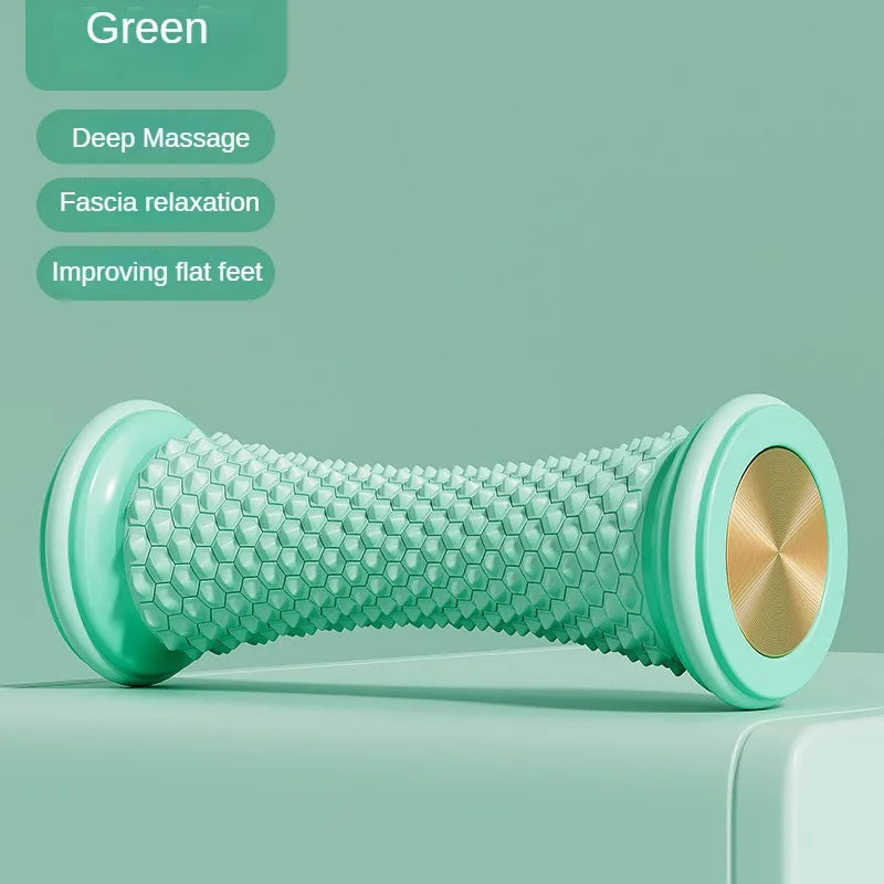 Manual Foot Massager Roller, Plastic Plantar Fascia Roller for Muscle Relaxation and Yoga Care