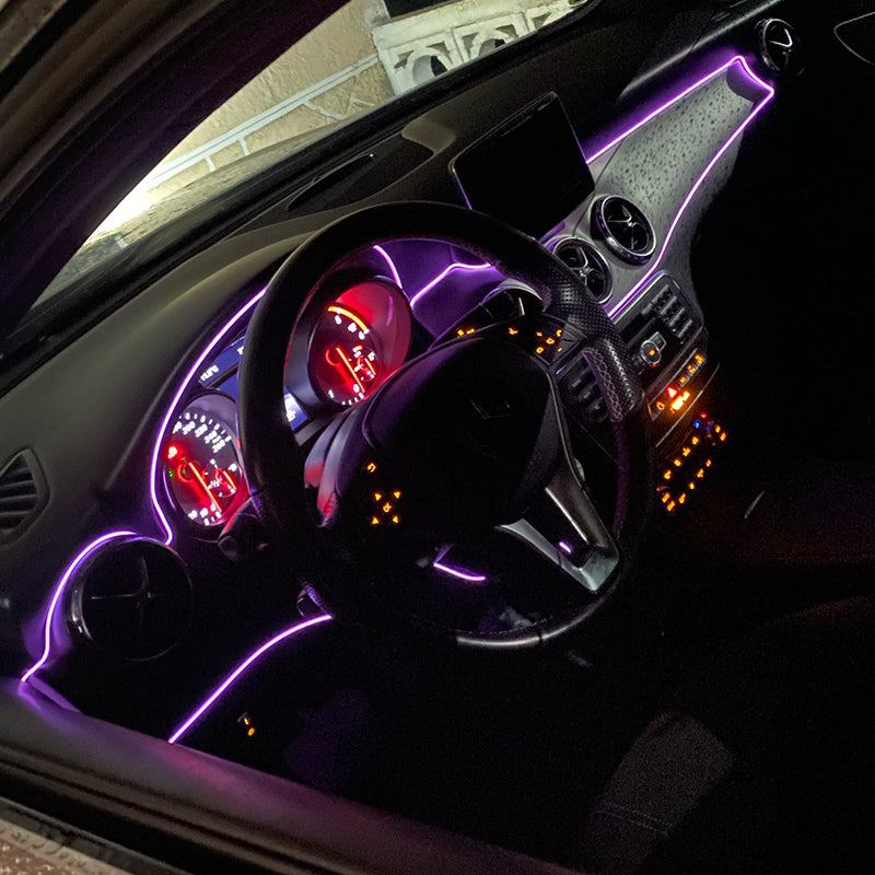Car Interior LED Strip , Flexible Cold Light Line Tube, Auto Decoration USB Ambient Lamp