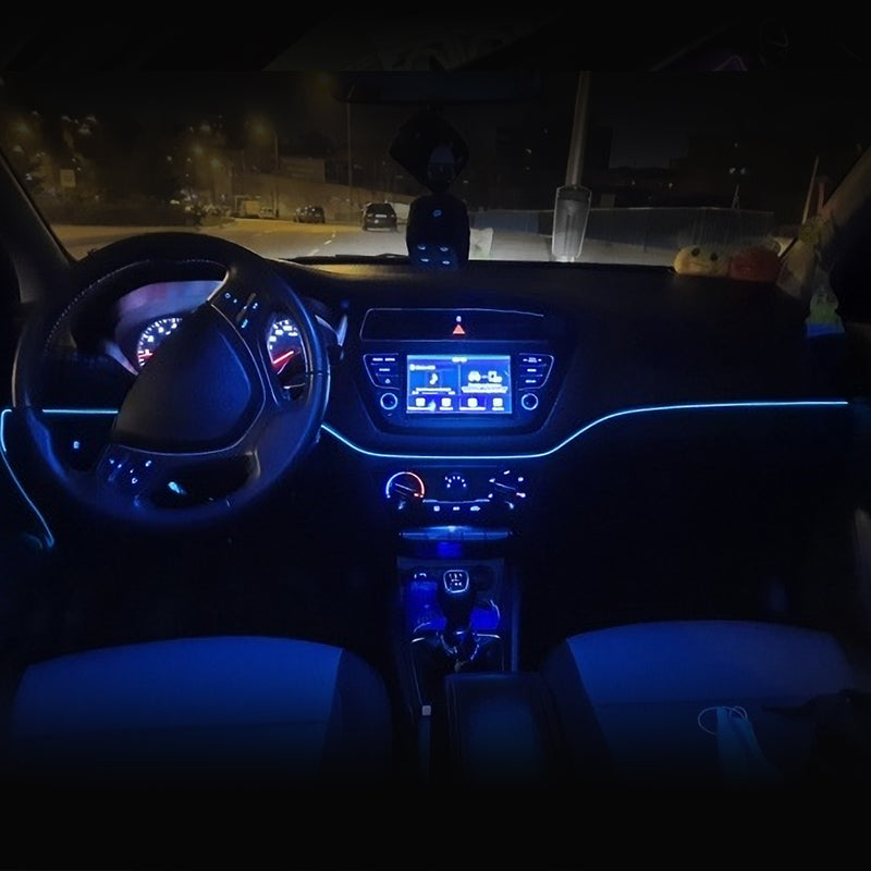Car Interior LED Strip , Flexible Cold Light Line Tube, Auto Decoration USB Ambient Lamp