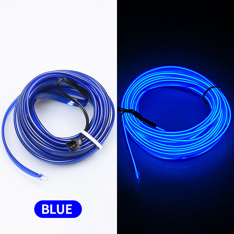 Car Interior LED Strip , Flexible Cold Light Line Tube, Auto Decoration USB Ambient Lamp