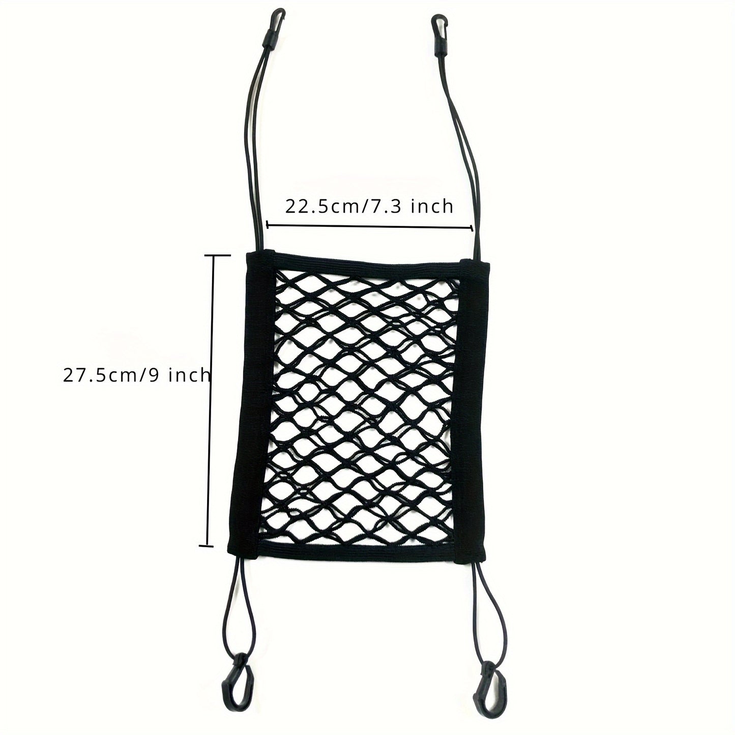 Dog Car Barrier Safety Protector, Mesh Net with Automatic Storage Bag, Pet Barrier Guard