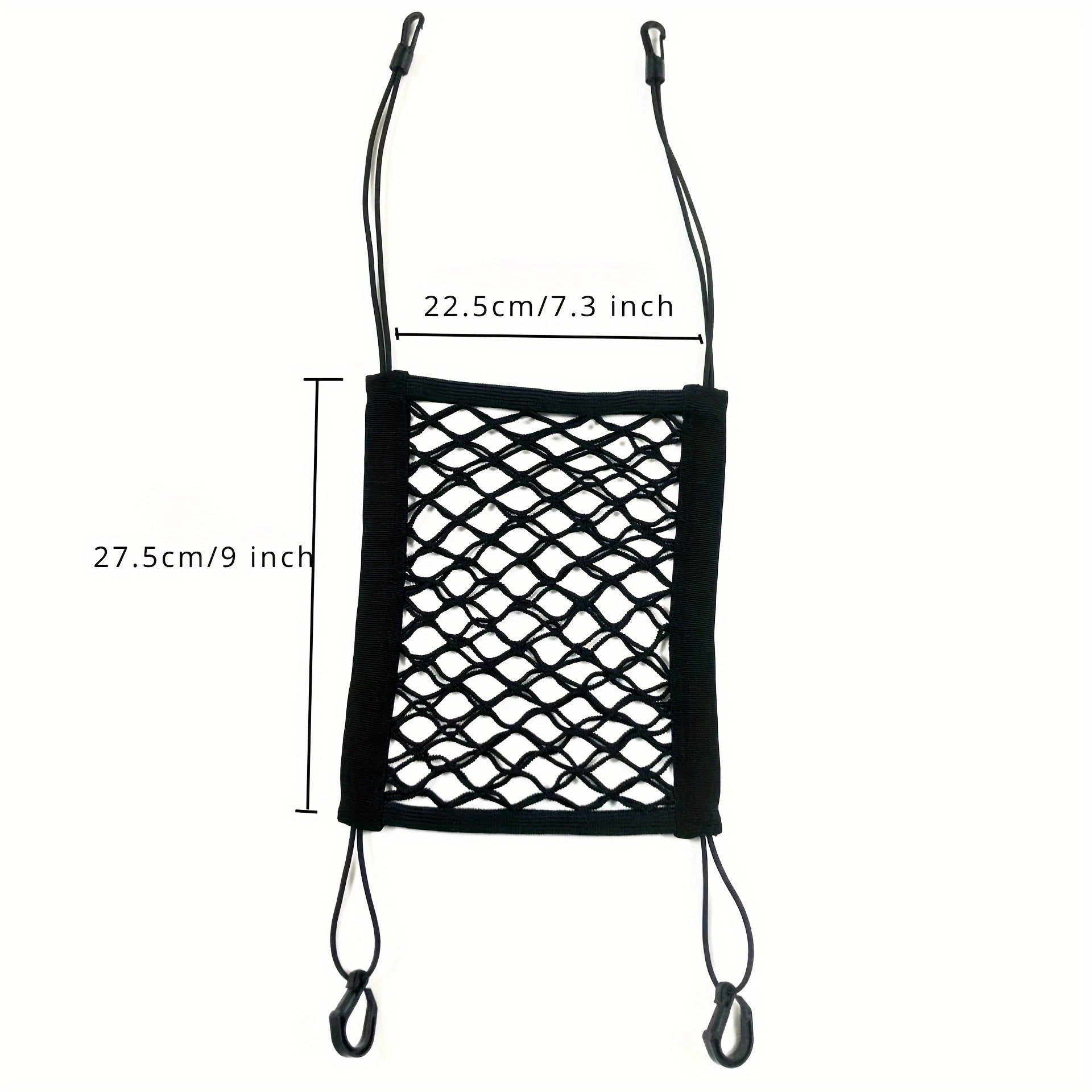 Dog Car Barrier Safety Protector, Mesh Net with Automatic Storage Bag, Pet Barrier Guard