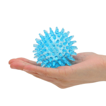 Spiky Ball for Hand Strength Recovery, Stress Relief, and Exercise, Transparent Hollow Soft Grip Ball for Wrist and Hand