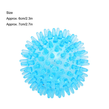 Spiky Ball for Hand Strength Recovery, Stress Relief, and Exercise, Transparent Hollow Soft Grip Ball for Wrist and Hand