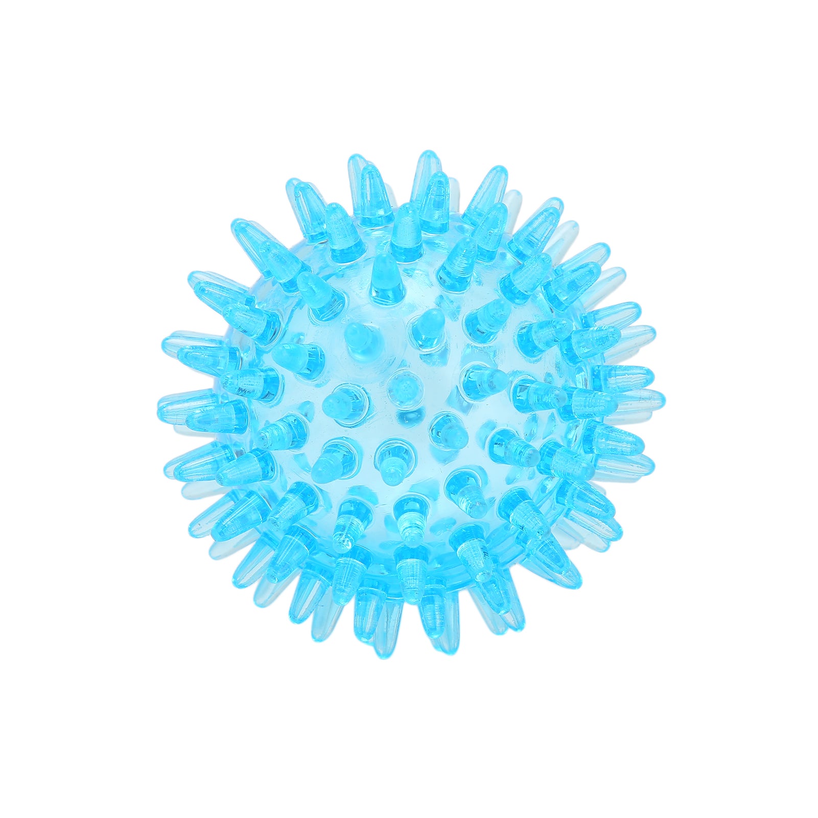 Spiky Ball for Hand Strength Recovery, Stress Relief, and Exercise, Transparent Hollow Soft Grip Ball for Wrist and Hand