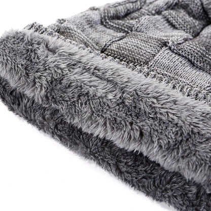 Thick Winter Knitted Hats For Men And Women New Unisex Beanie Fur Lined Warm Hats For Men  Women Dr 4