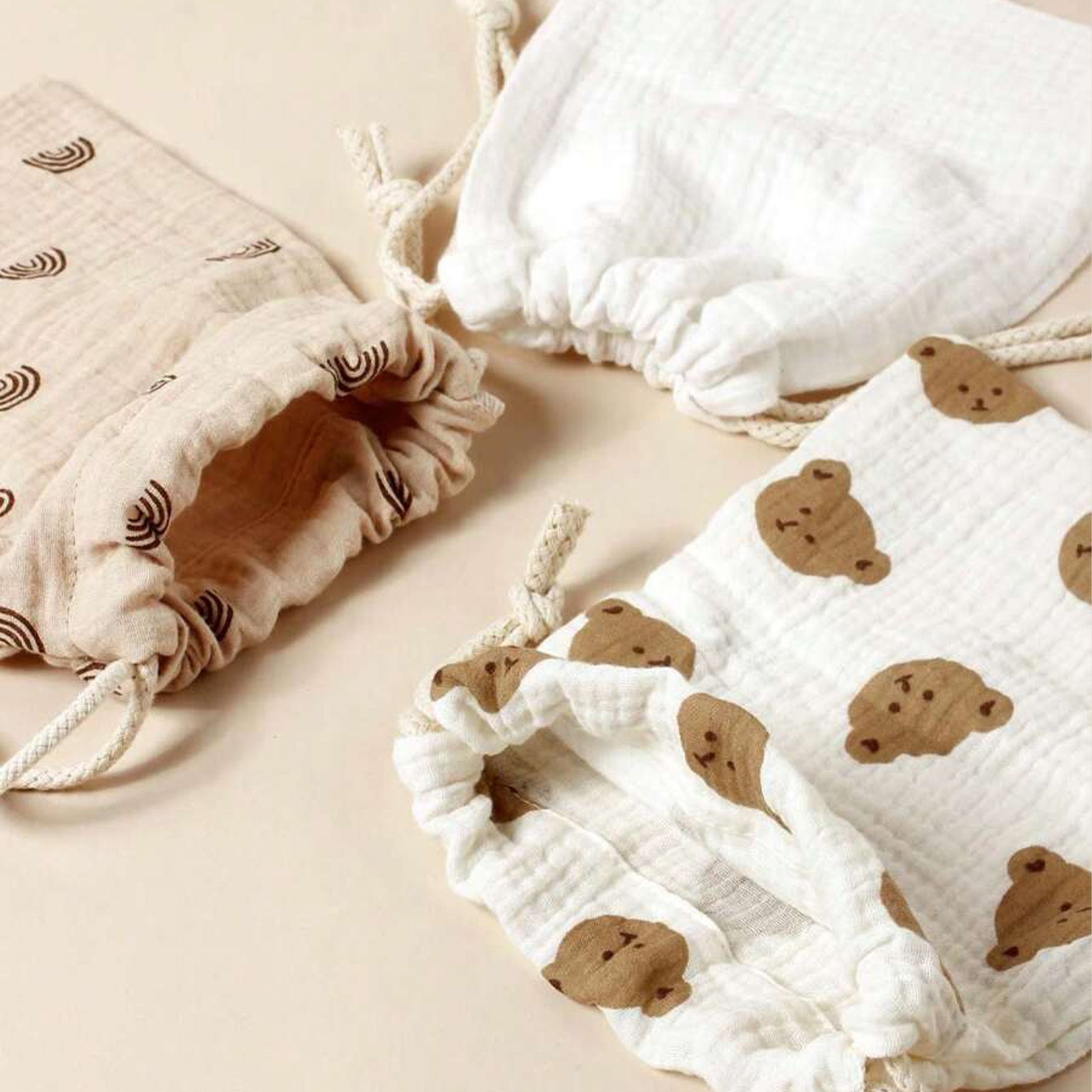 Hanging Storage Pouch For Outdoor Stroller Mommy Bag Drawstring Baby Gift Bag Dustproof Room Storag 3