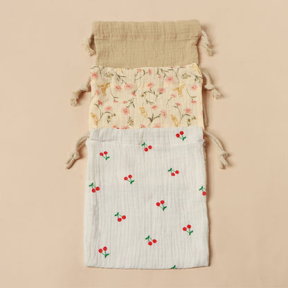 Hanging Storage Pouch For Outdoor Stroller Mommy Bag Drawstring Baby Gift Bag Dustproof Room Storag 6