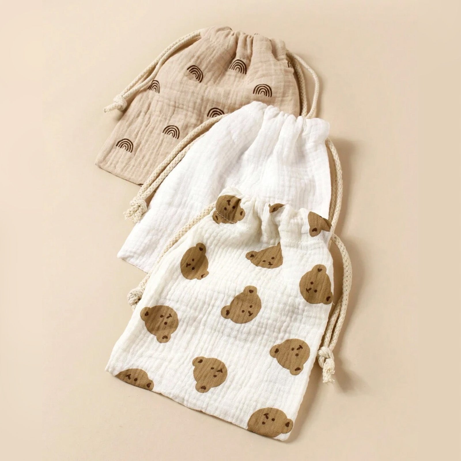 Hanging Storage Pouch for Outdoor Stroller, Mommy Bag, Drawstring Baby Gift Bag, Dustproof Room Storage