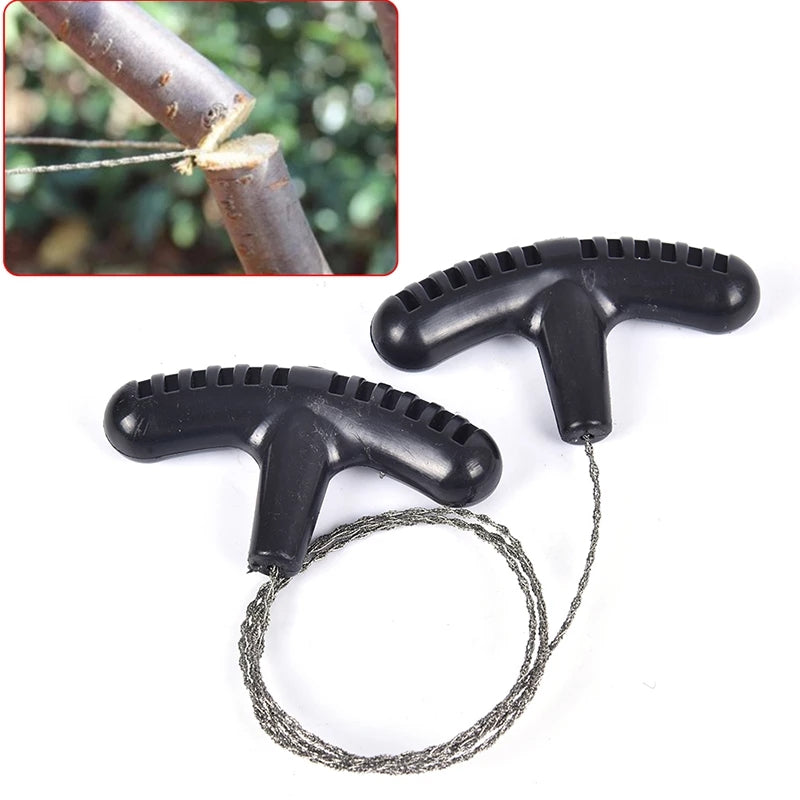 Portable Stainless Steel Wire Saw, Outdoor Camping Hiking Pocket Cutting Chain Survival Tool