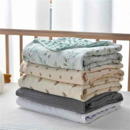 Breathable Toddlers Bath Towel Bean Bean Blanket Newborns Quilts 1