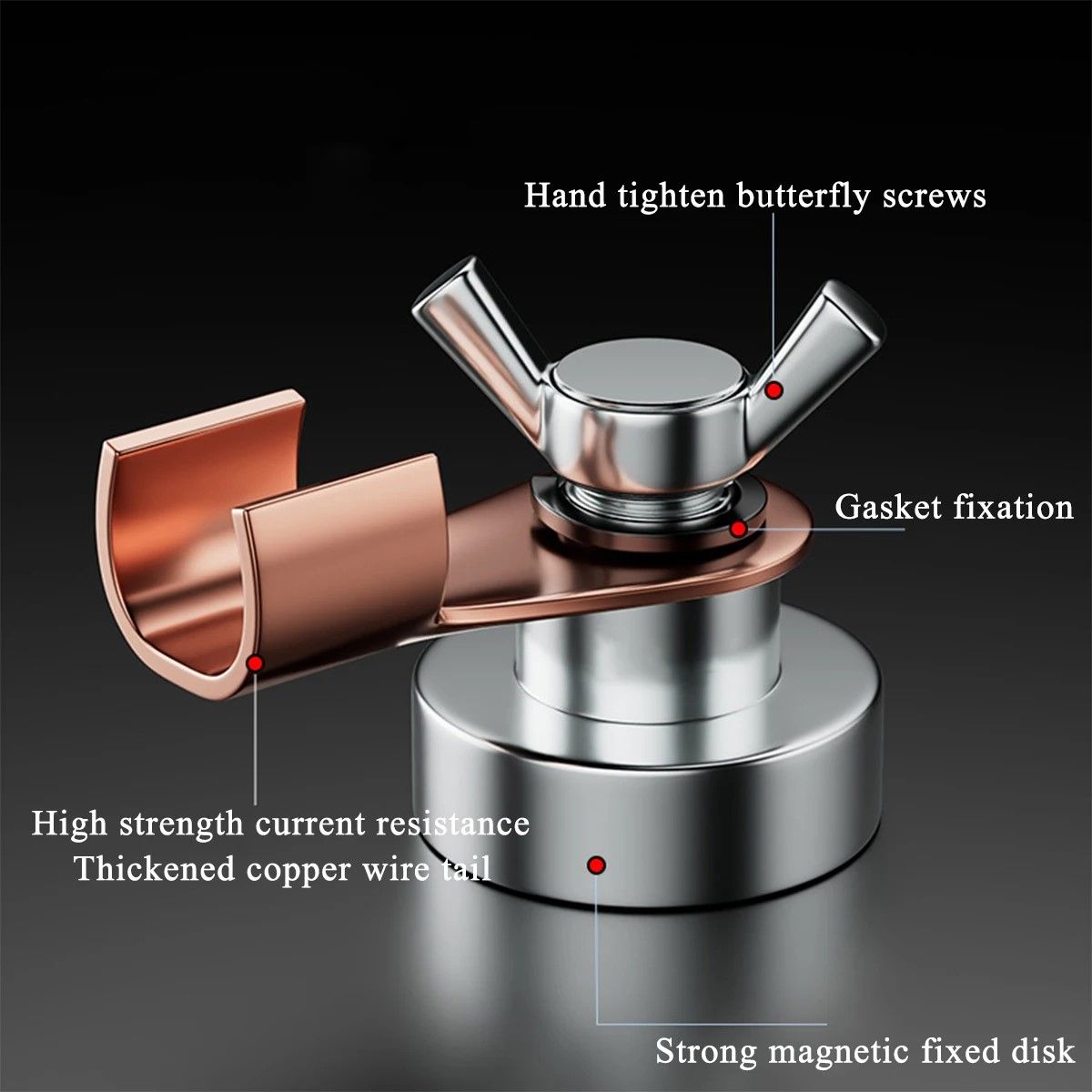 GroundMaster Pro Strong Magnetic Welding Ground Clamp 3
