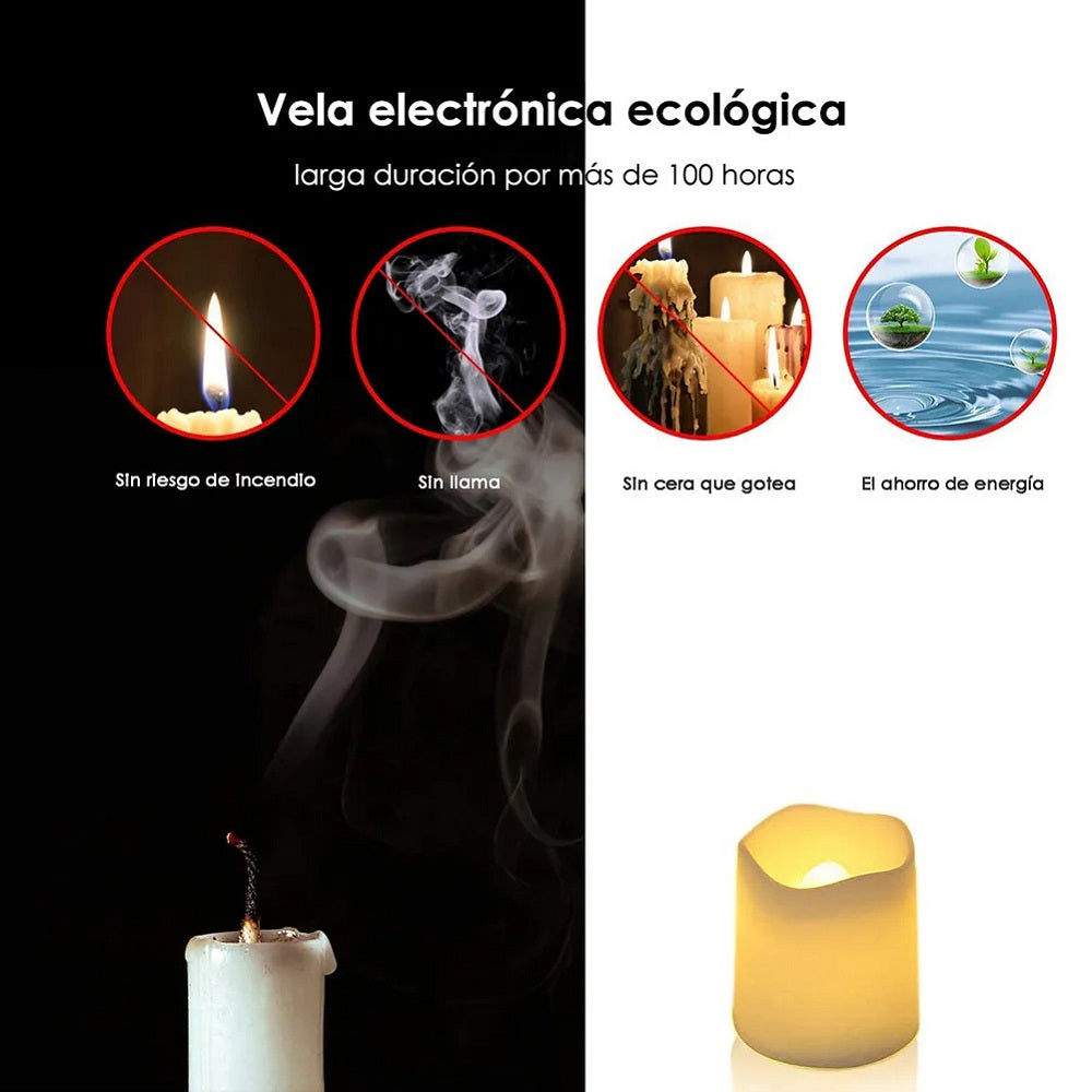 Flameless LED Candle For Home Christmas Party Wedding Heartshaped Battery Powered Tealight Candle D 1