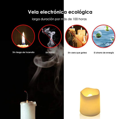 Flameless LED Candle For Home Christmas Party Wedding Heartshaped Battery Powered Tealight Candle D 1