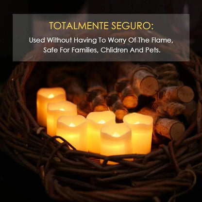 Flameless LED Candle For Home Christmas Party Wedding Heartshaped Battery Powered Tealight Candle D 3