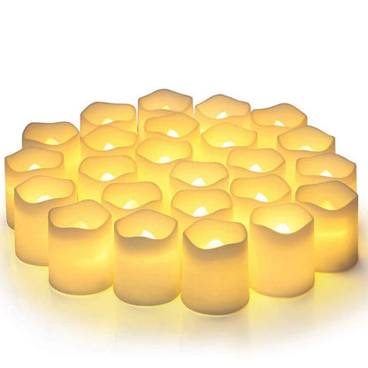 Flameless LED Candle For Home Christmas Party Wedding Heartshaped Battery Powered Tealight Candle D 4