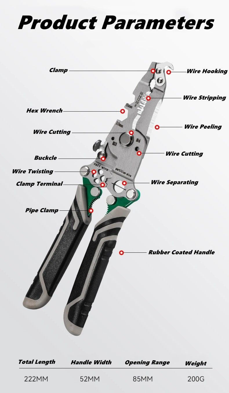 ProMaster FoldAway Electrician Multi Tool 10