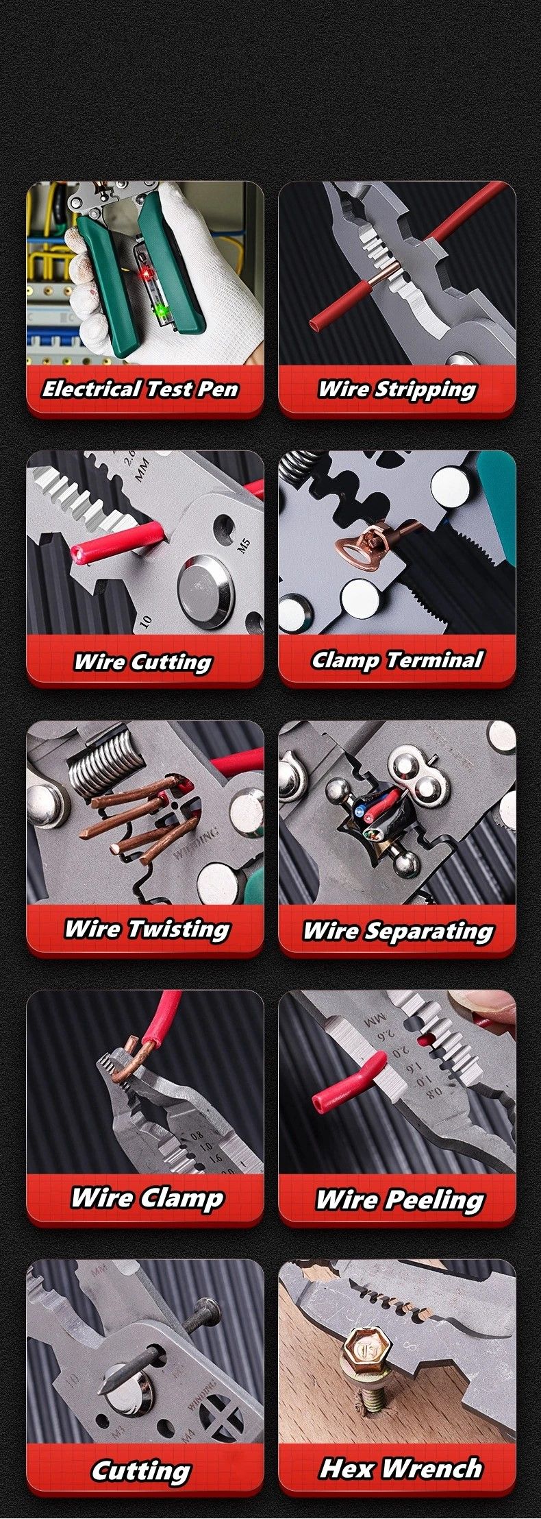 ProMaster FoldAway Electrician Multi Tool 11