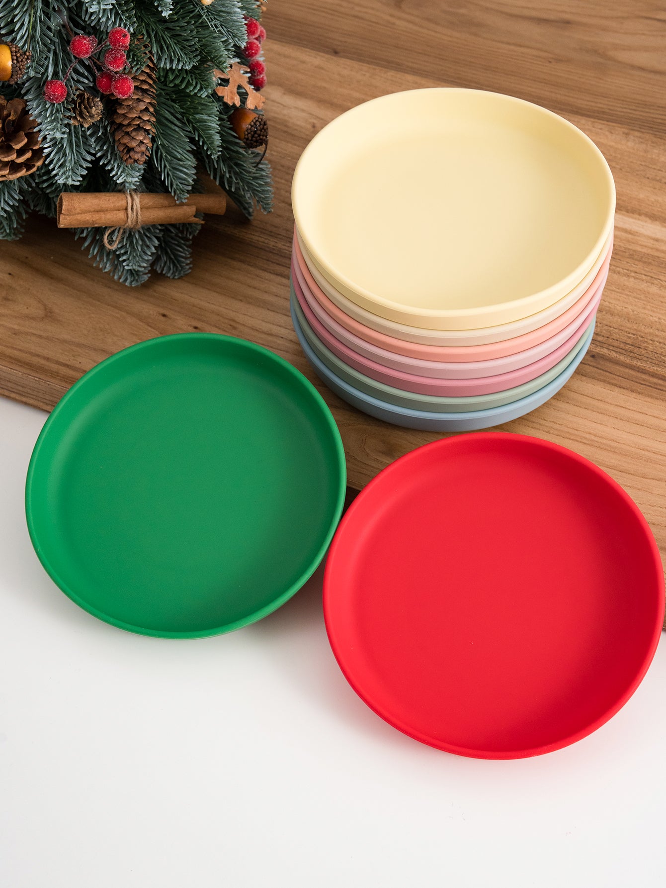Color Kids Silicone Plate Suction, BPA-Free Baby Dishes, Newborn Feeding Bowl