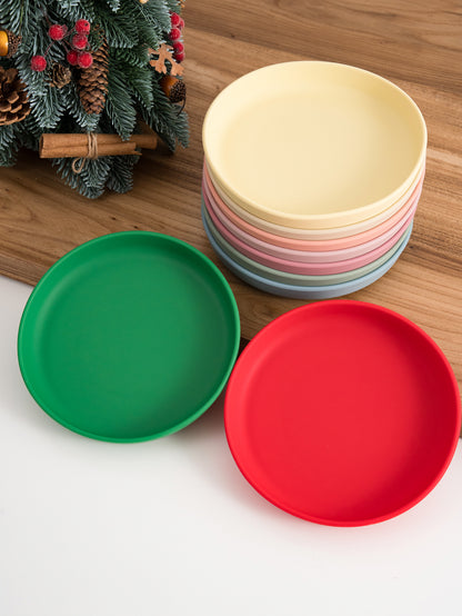 Color Kids Silicone Plate Suction, BPA-Free Baby Dishes, Newborn Feeding Bowl