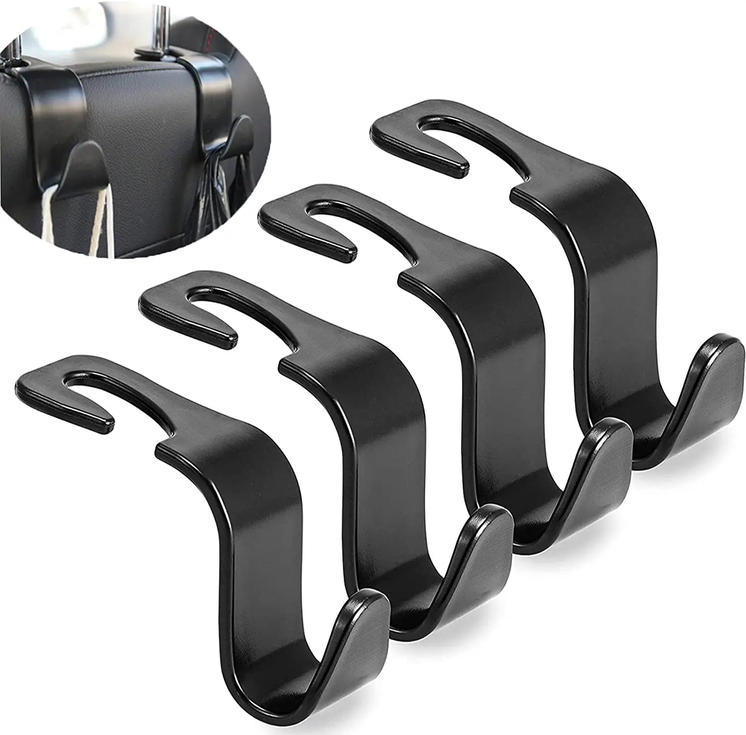 Auto Fastener Hangers, Car Storage, Hooks for Bags, Front Seat Headrest Organizer