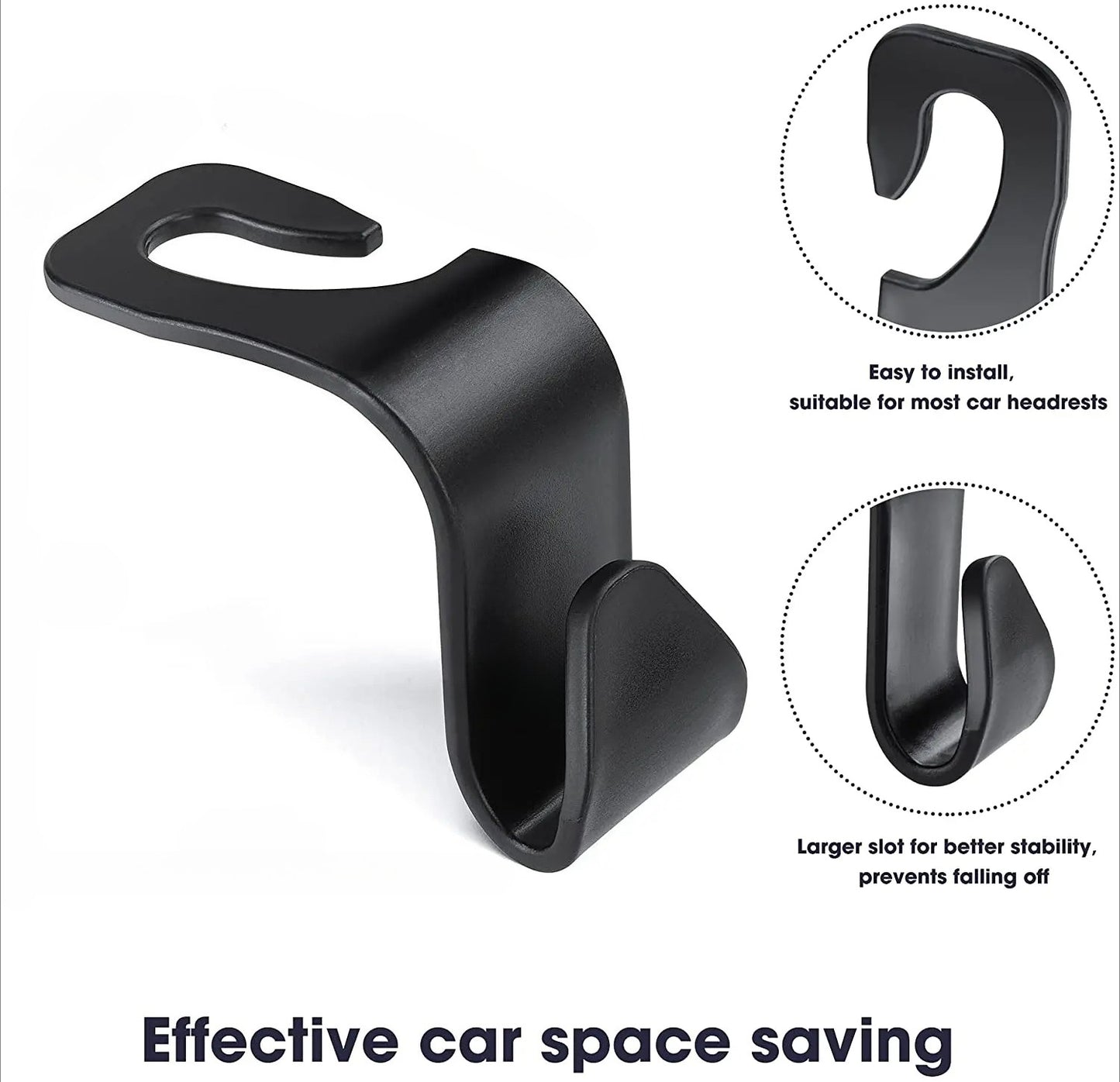 Auto Fastener Hangers, Car Storage, Hooks for Bags, Front Seat Headrest Organizer