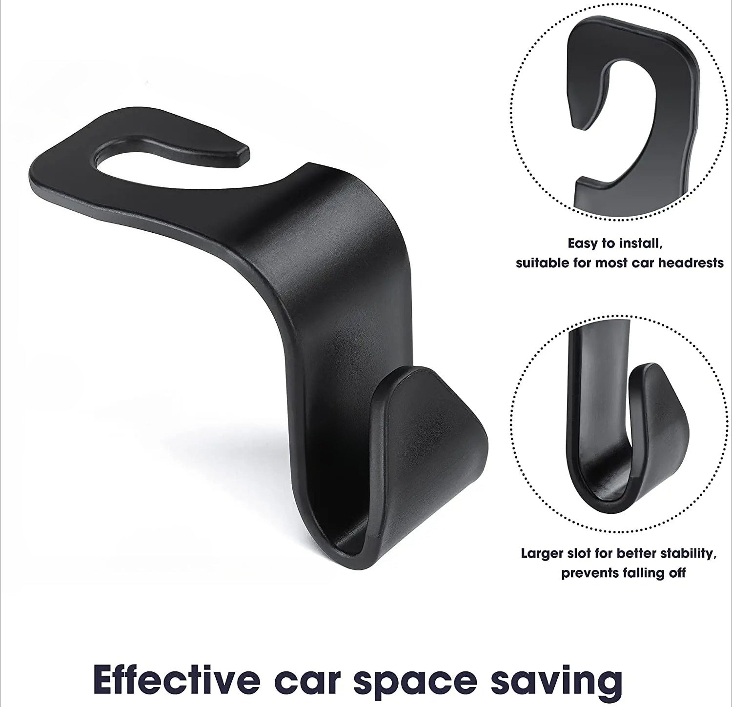 Auto Fastener Hangers, Car Storage, Hooks for Bags, Front Seat Headrest Organizer