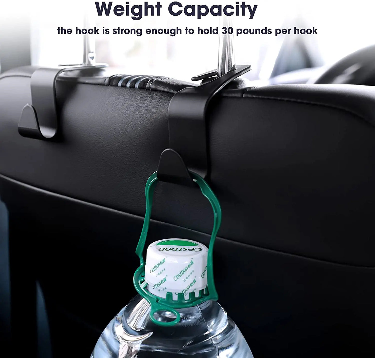 Auto Fastener Hangers, Car Storage, Hooks for Bags, Front Seat Headrest Organizer