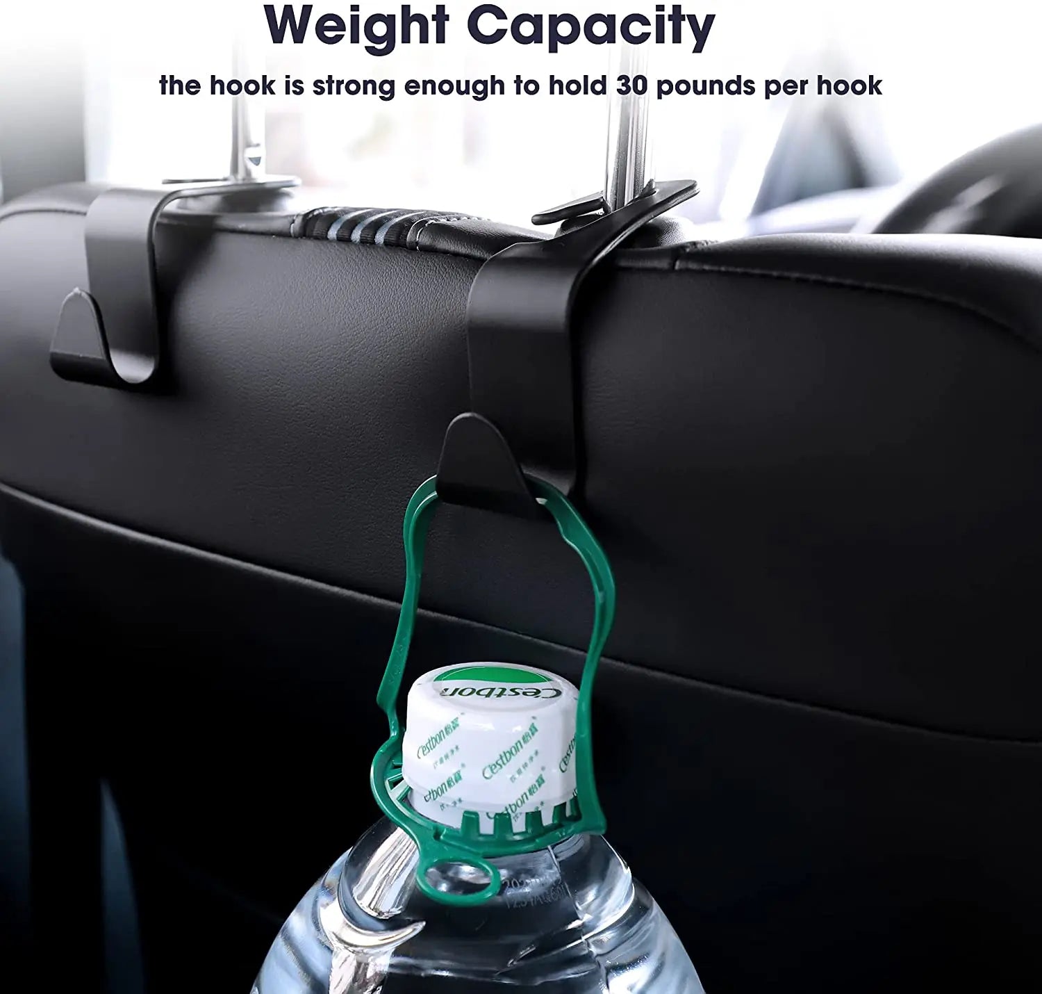 Auto Fastener Hangers, Car Storage, Hooks for Bags, Front Seat Headrest Organizer