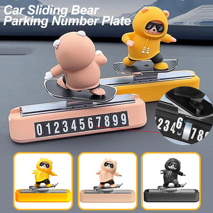 Creative Car Cartoon Interior Accessories New Dashboard Car Decorations Skateboard Bear Magnetic Pa 1