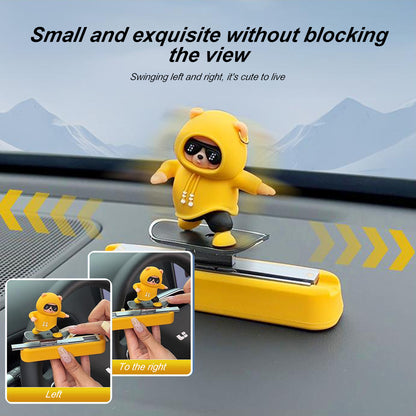 Creative Car Cartoon Interior Accessories New Dashboard Car Decorations Skateboard Bear Magnetic Pa 3