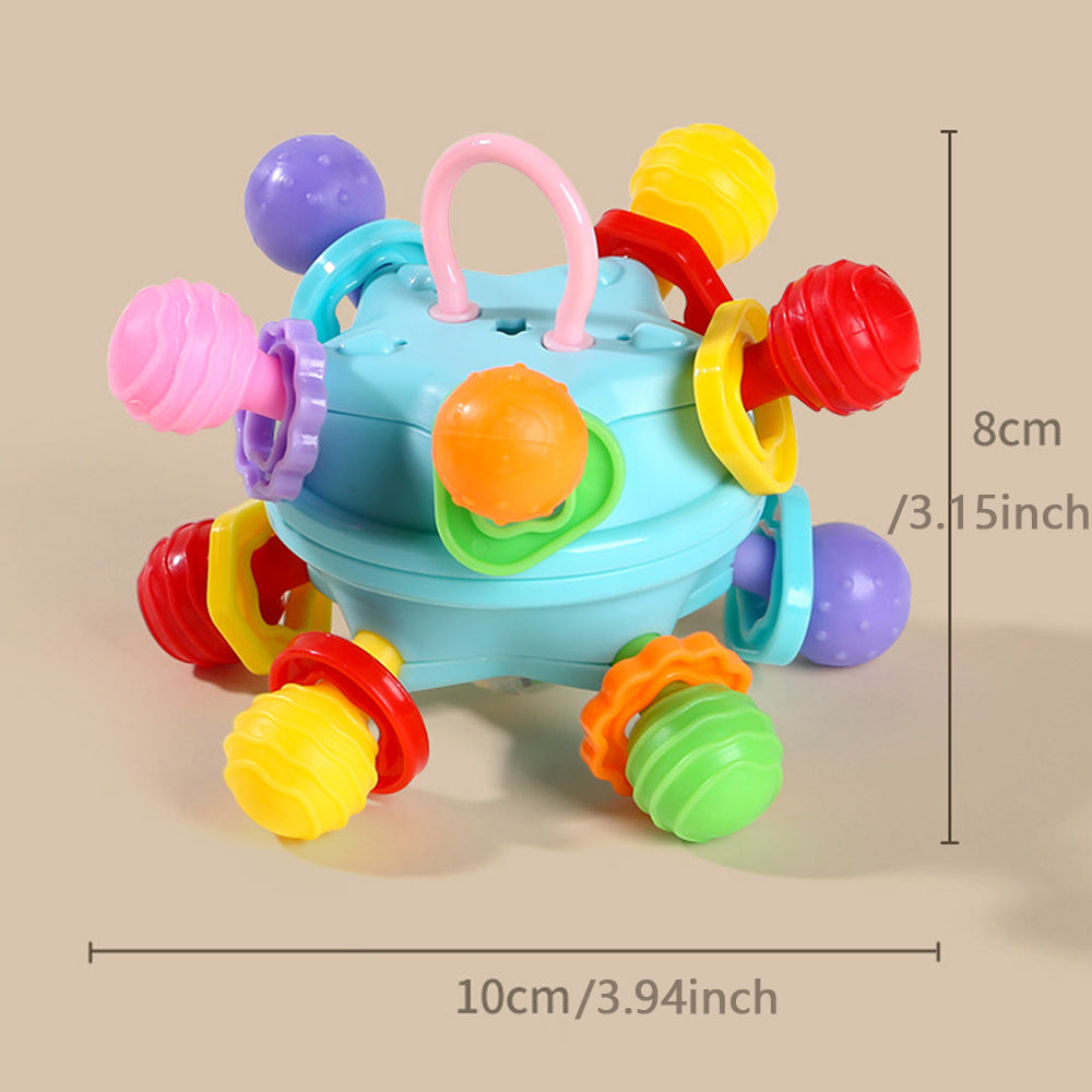 Developmental Learning Teether Toys Montessori Baby Sensory Teething Toys Chewable Rattles Boys  Gi 6