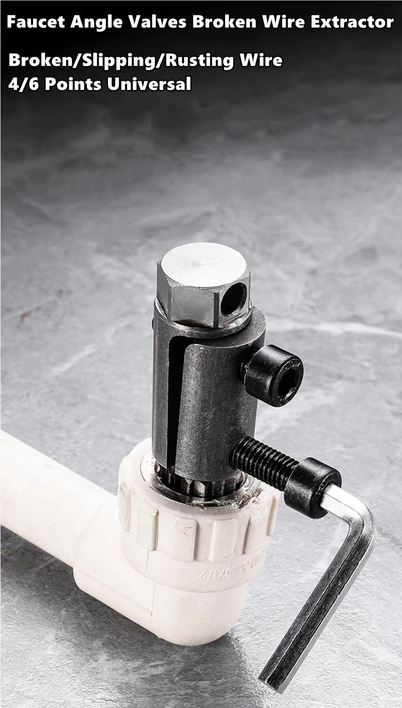 Universal Angle Valve Extractor  Repair Kit  For Damaged Faucet Valves Broken Screws  Waterpipe Thr