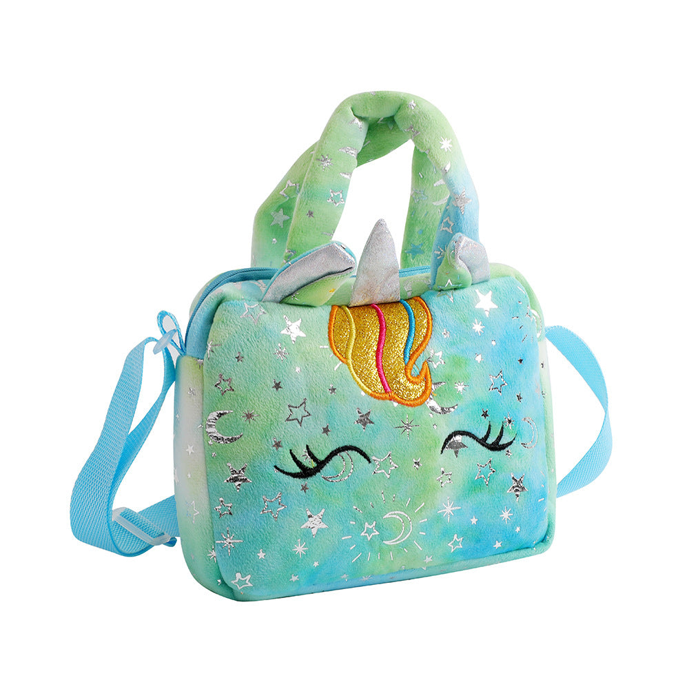 Fashion Sweet Unicorn Handbags for Girls, Cute Kid Crossbody Shoulder Bag, Little Girl Small Purse for Birthday Party