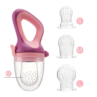 Food Grade Silicone Infant Baby Feeder Medium Mesh Bag For Fruit  Vegetable Feeding 7
