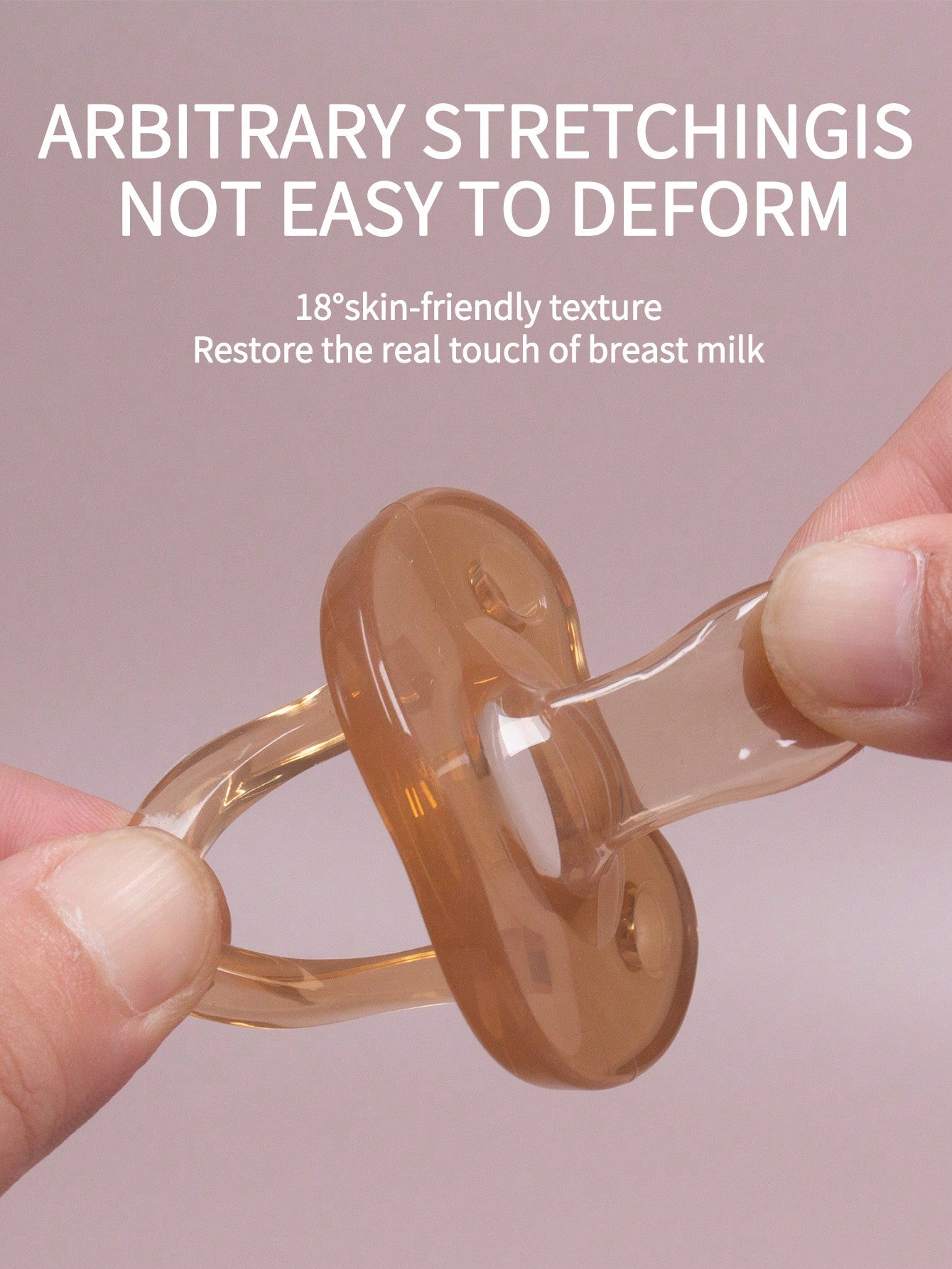Breathable Silicone Baby Pacifier Flat Soft Design For Newborn Soothing Nighttime Sleep Solution 3