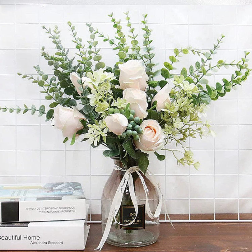 Artificial Plants Eucalyptus, Leaves for Christmas Home Wedding, Wall Wreaths Decoration DIY Gift