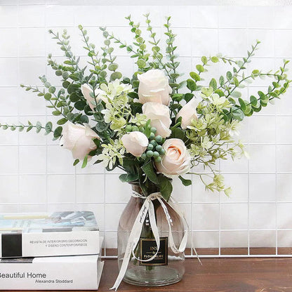 Artificial Plants Eucalyptus, Leaves for Christmas Home Wedding, Wall Wreaths Decoration DIY Gift
