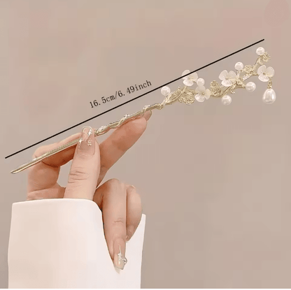 Vintage Floral Tassel Hair Stick 2