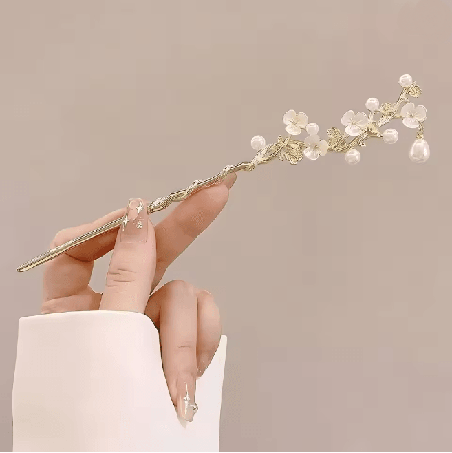 Vintage Floral Tassel Hair Stick 5