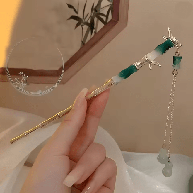 Vintage Floral Tassel Hair Stick 7