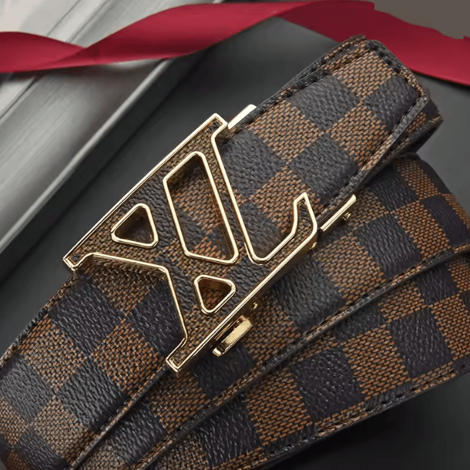 Genuine Leather Automatic Buckle Belt