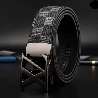 Genuine Leather Automatic Buckle Belt 1