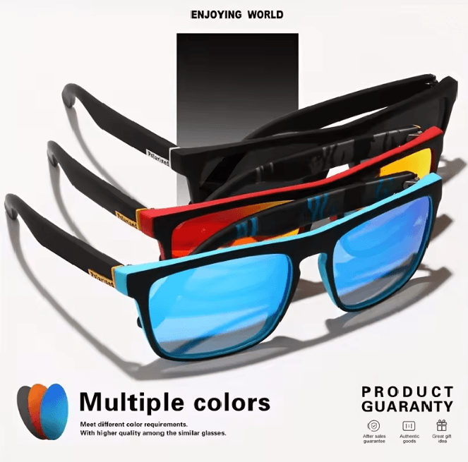 Vintage Square Polarized Sunglasses UV400 1